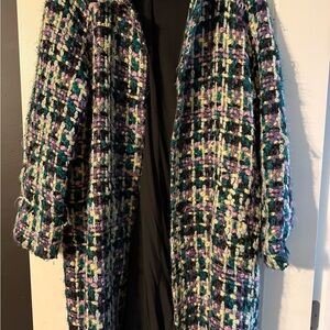 Eva Mendes for New York & Company Colorful Tweed Cape